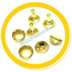 میخ پرچ زیر و رو ریز طلایی